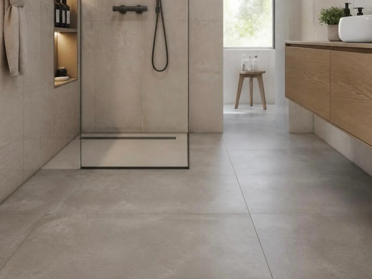Bathroom wall and floor tiling by LN Ceramics in Northampton